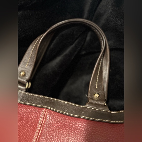 Dooney And Bourke Brown Pebbled Leather Sara Purse Handbag - Picture 11 of 16